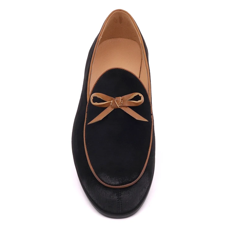 Chinese shoe factory 100% handmade leather shoes Italian style suede men loafer shoes