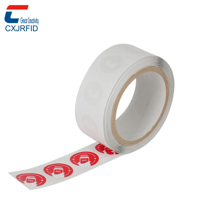 Waterproof Mini Nfc Sticker Custom Logo 13.56Mhz MIFARE Classic EV1 1K Rectangle Sticker Paper
