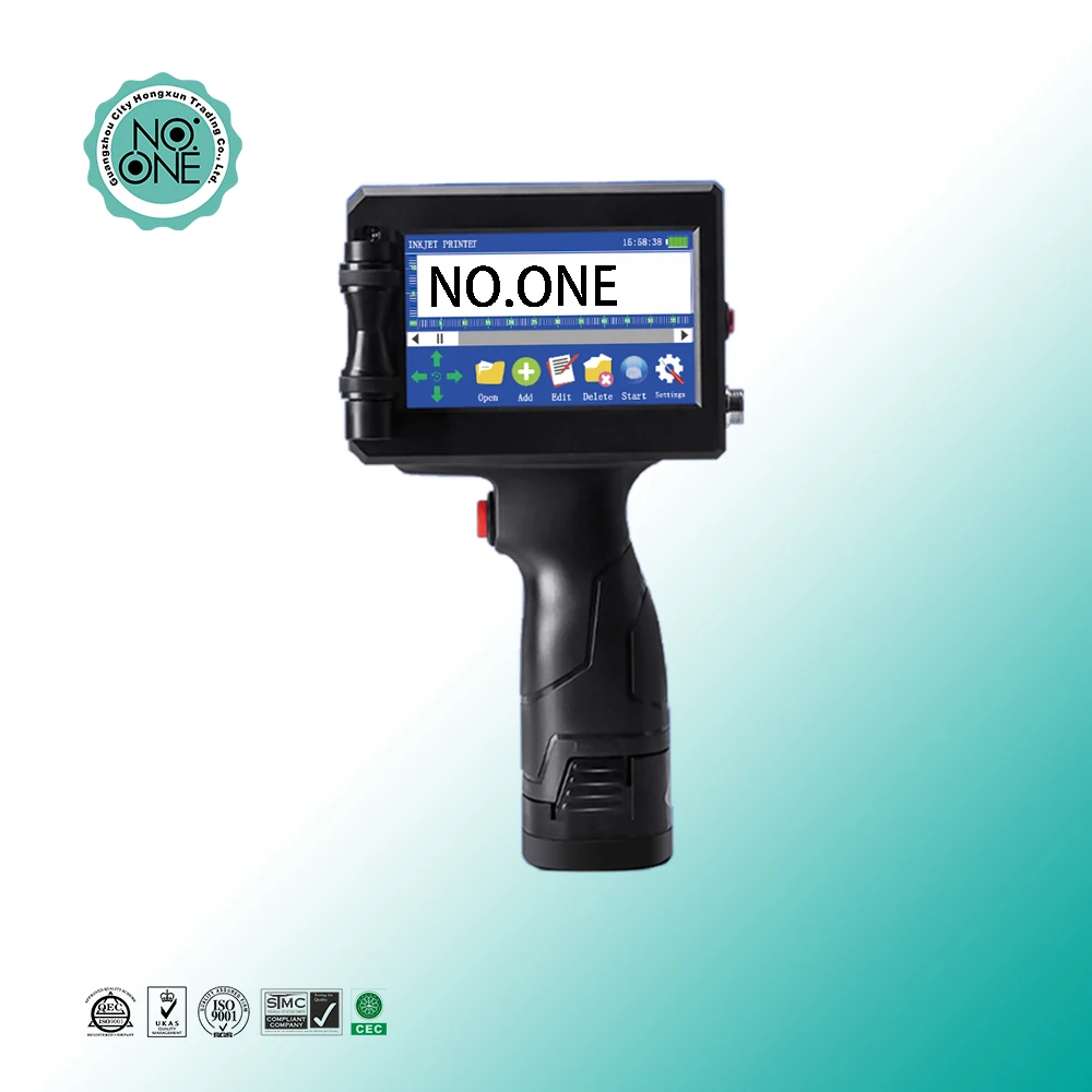 Uv Smart Portable Handheld Logo Carton Box Label Coding code Inkjet Color Machine fast drying hand Printer 12.7mm Ink cartridges