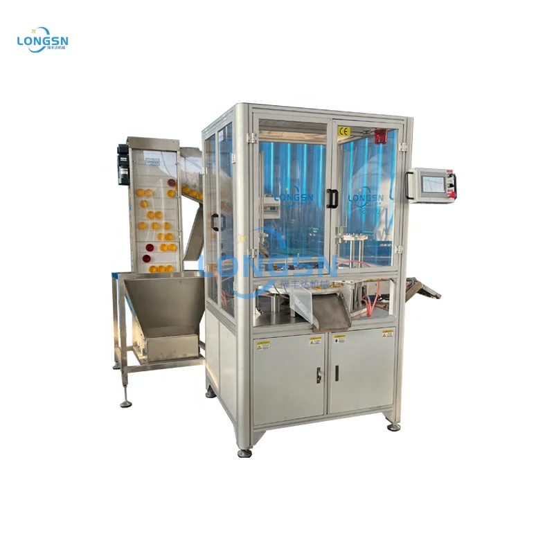 High quality plastic bottle cap foil wad insertion machine lid wad inserting machine