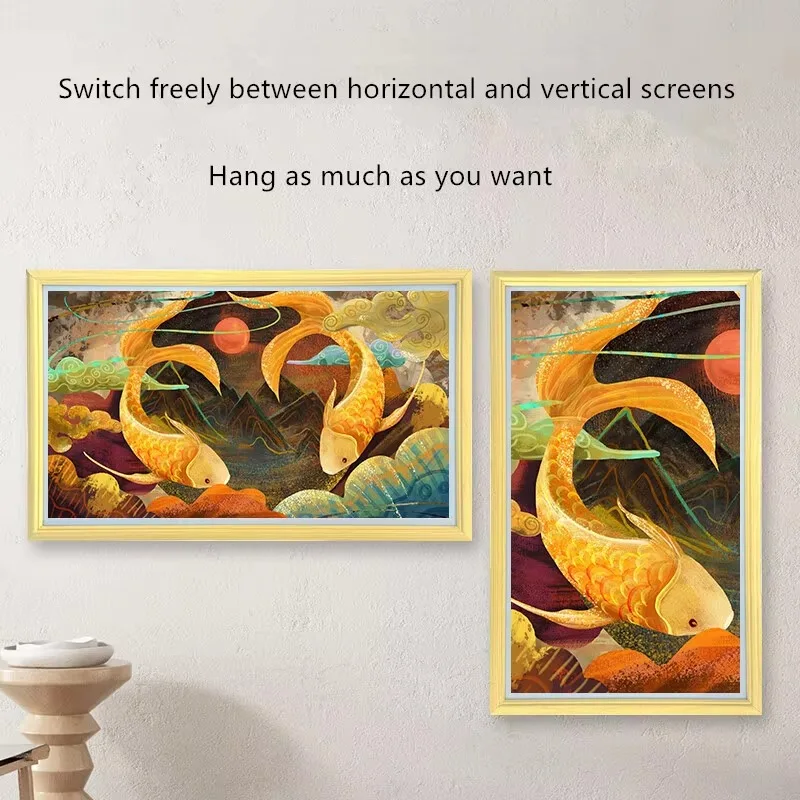 55inch WIFI 4K HD wall video digital photo frame Lcd Ips screen wall-mounted digital picture electronic photo frame