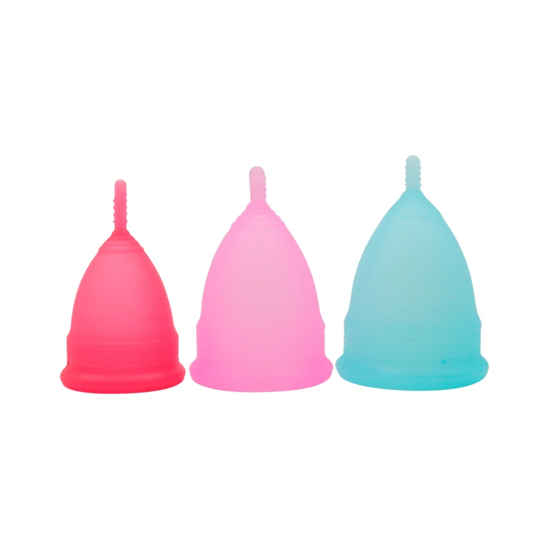China Certificade Colourful Pretty Woman Hypoallergenic Sterilise Platinum Medical Silicone Safety Feminine Menstrual Cup