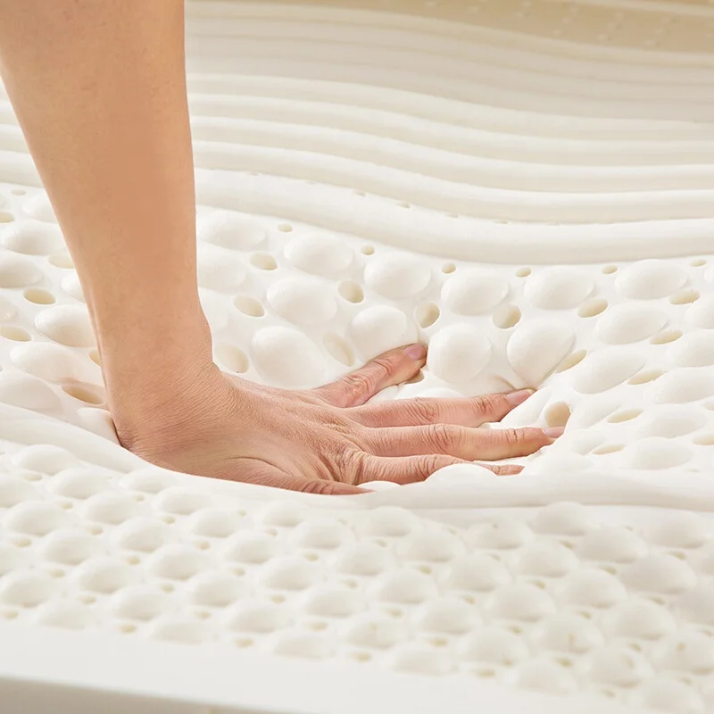 Quiet Hypoallergenic Breathable 100% Latex Mattress Foam Rubber Bed