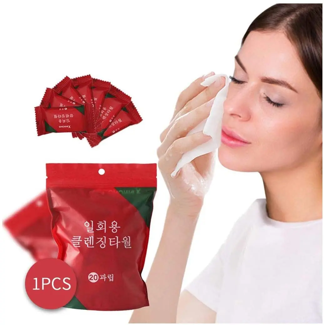 Disposable Portable Compression Face Towel Cotton Washcloth for Travel Home Camping Outdoor