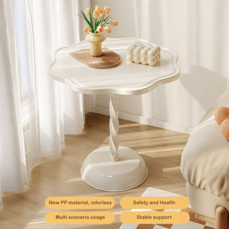 Современный художественный пластиковый боковой акриловый журнальный столик диван-столик для гостиной мебель дома