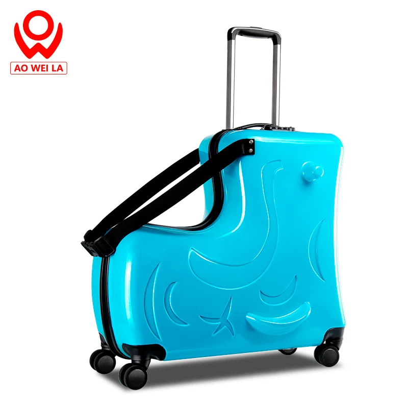 
AO WEI LA abs pc hard shell 360 degree wheels trolley travel suitcase sets for packing luggage 