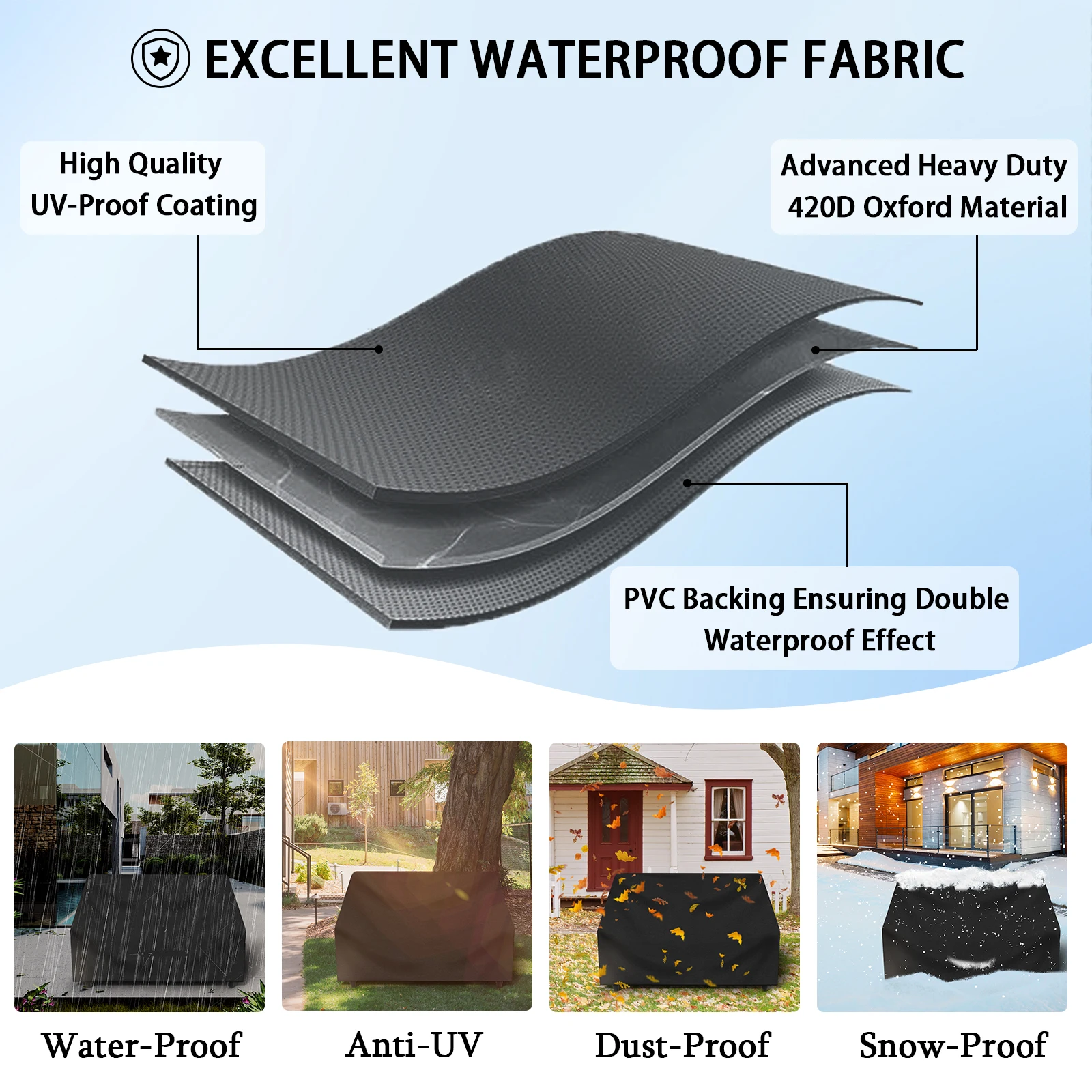 Factory Ready To Ship 420D Polyester waterproof Durable Green Bench Cover Loveseat And Sofa Cover Outdoor Furniture Cover