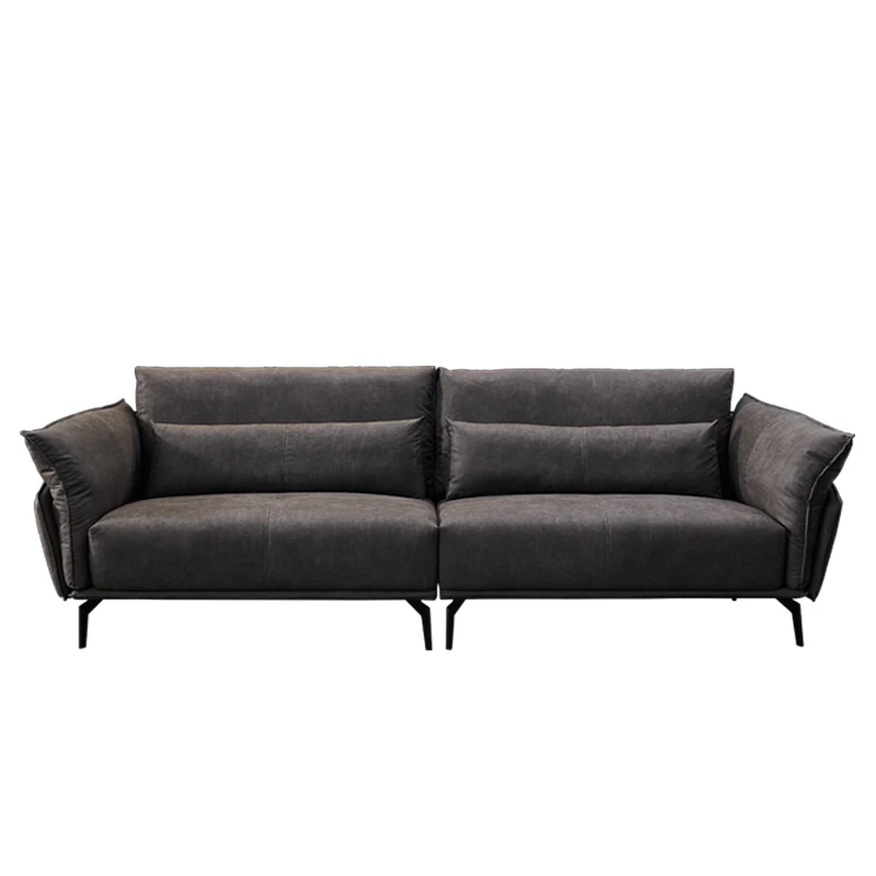 
High quality simple design modern living room upholstered cow leather sofa for home 