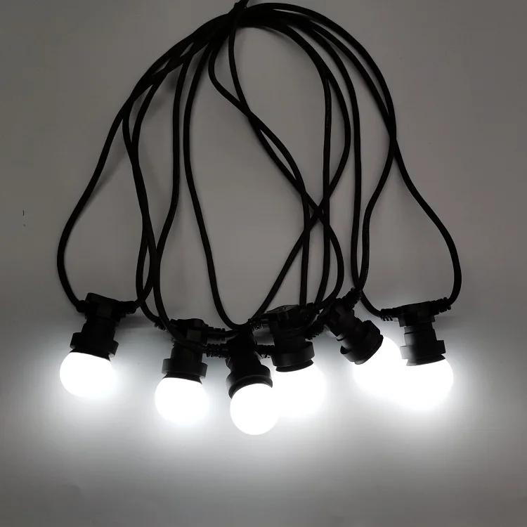 Outdoor Connectable Festoon Lighting Waterproof 50m 100m Commercial Festoon Belt Lights E27