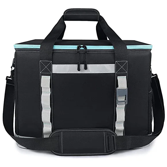 Wholesale Lunch Shopping Food Transport Grill Waterproof Cool Box Large Foldable Picnic Thermal Basket Insulated Cooler Bag