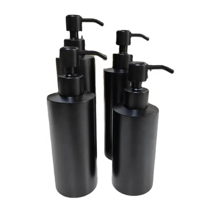 Soap Bottle Dispensers Hand Set for Bathroom with Stainless Steel Pumps