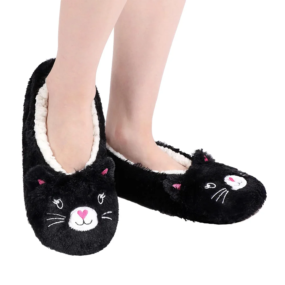 Womens Unique Gifts Lightweight Cozy Warm Cute Animal Slipper Socks with Grippers Anti-Skid Soles Fuzzy House Slippers Socks