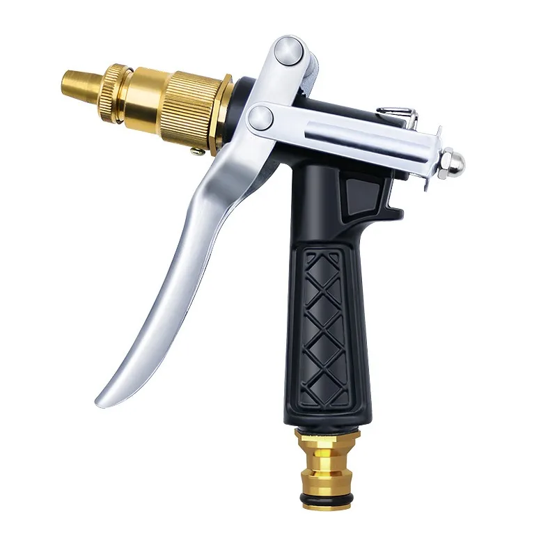 Factory Wholesale price Metal Hose Nozzle Garden Auto Car Washing Water Gun Sprayer Adjustable Copper Hose Spray Nozzle Gun
