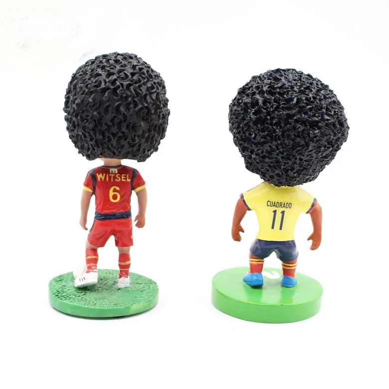 Китайский производитель HOGAO, новые фигурки из смолы на заказ, домашний декор, футбольный игрок bobblehead