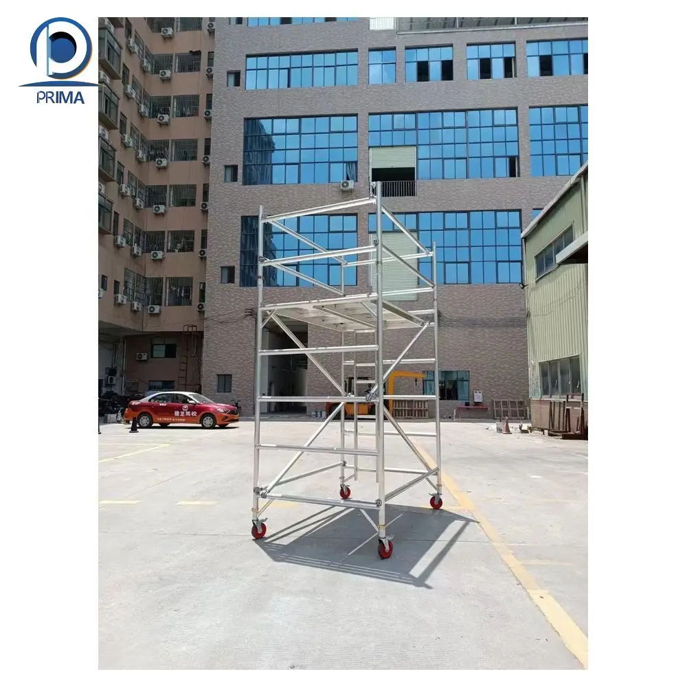 Prima Ajustable Aluminum Scarfold And Quick Lock Scaffolding / Scaffolding Boards And Used Scaffolding And Safe Scarffolding