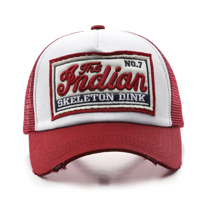 Trucker Hat Summer Mesh Cap with Adjustable Snapback Strap