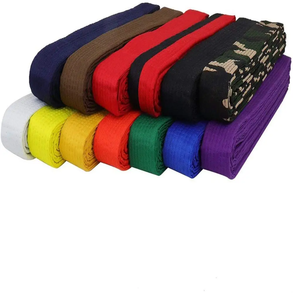 Custom Strip color karate belt Martial Arts color karate Belts Taekwondo Belts 100% cotton