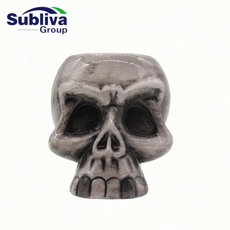 Ceramic Skull Tiki Mug 660ml