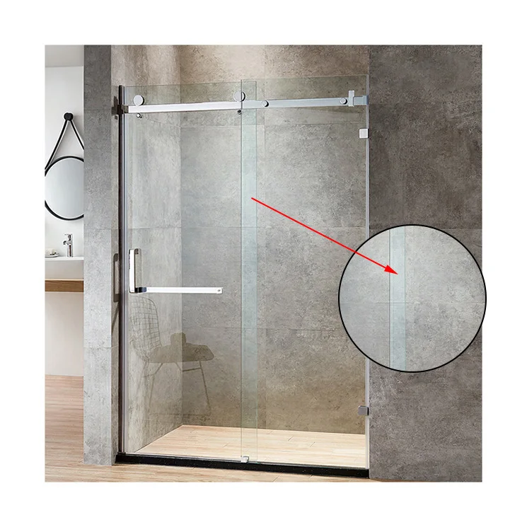Baide Custom sliding tempered frameless glass doors shower enclosure bathroom fiberglass shower cubicles enclosure