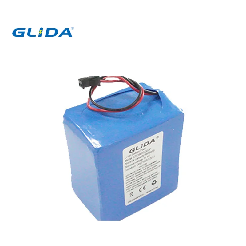 Glida 18650 11 1 В 6600 мАч 6.6ah цилиндрическая перезаряжаемая полимерная литий-ионная батарея