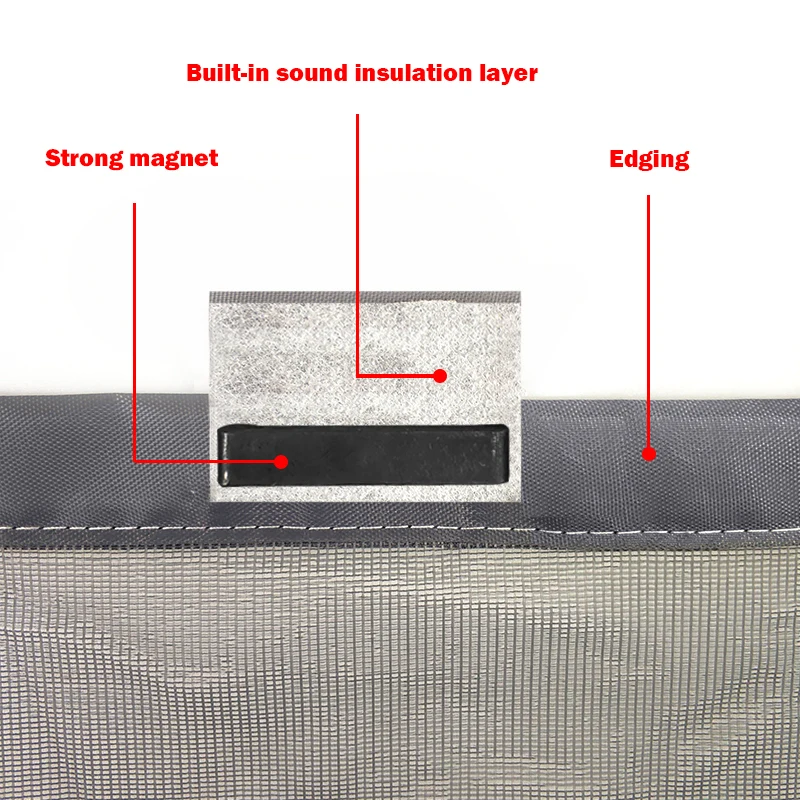 Anti insect magnetic soft screen door curtain Magnetic mosquito net door Magnetic flyscreen for door