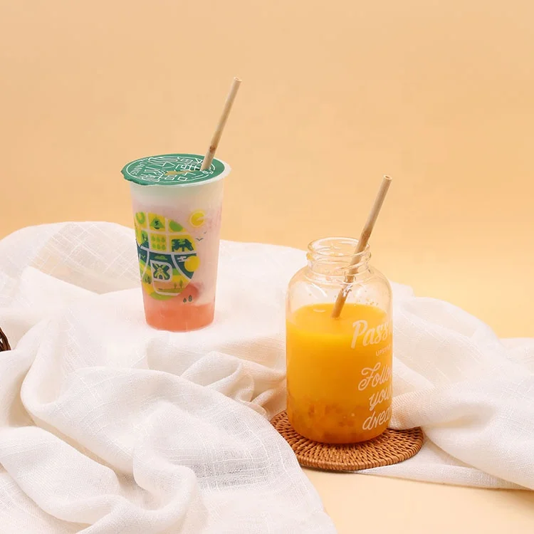 
Bamboo Straw And Brush Can Print Company Brand Name In Straw With Box 