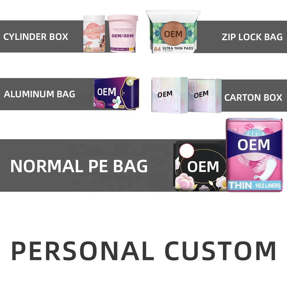 DH Organic Cotton Menstrual Feminine Hygiene Period Lady Napkin Sanitary Pad for Women