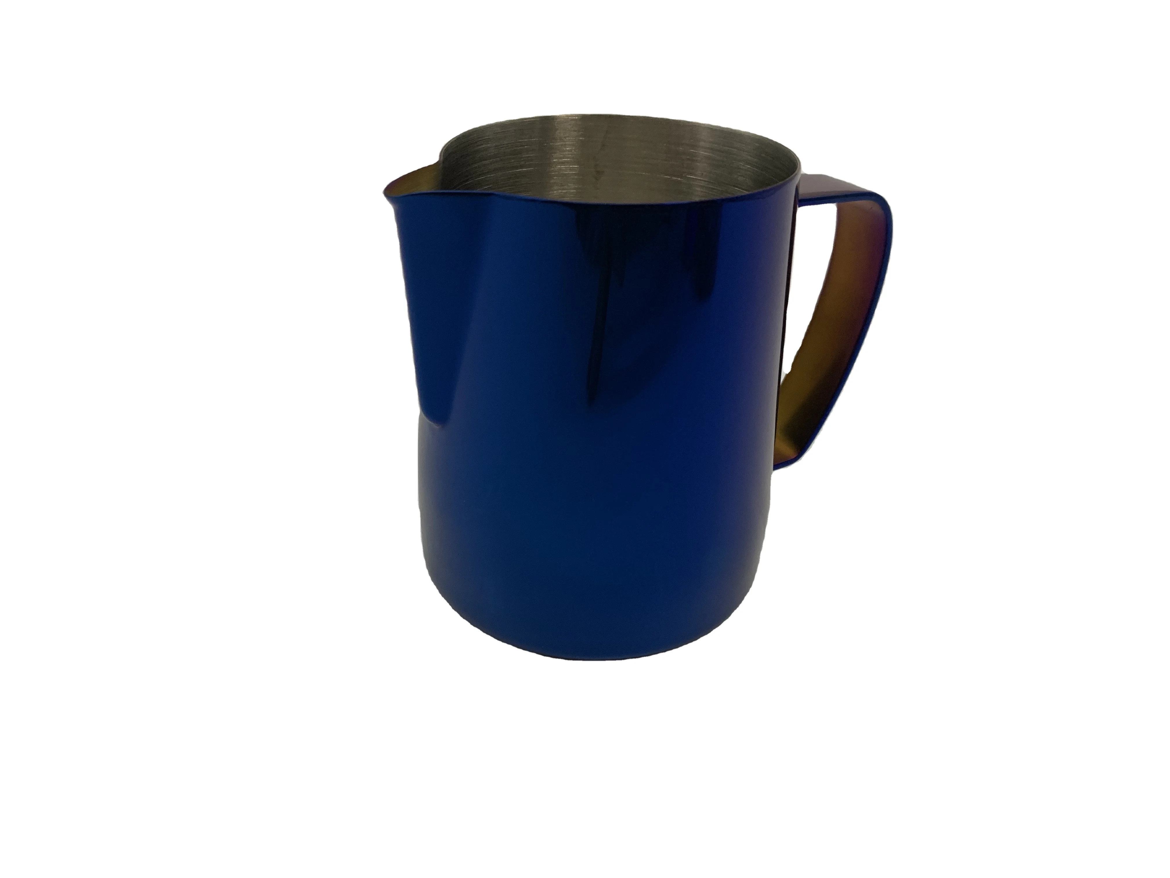 Making coffee cappuccino stainless steel milk coffee frothing pot 250ml espresso