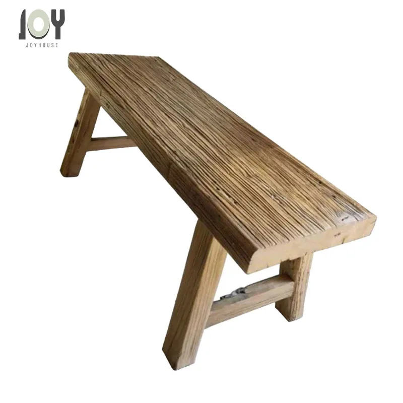 Elm wood recycled reclaimed Chinese antique vintage furniture rustic recycle wood children stool kids stool adult stool