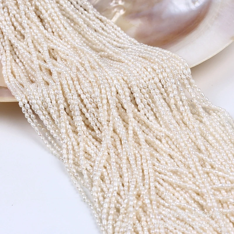 Cheap freshwater rice pearl seed bead loose strand Jewelry Making Bracelet Necklace