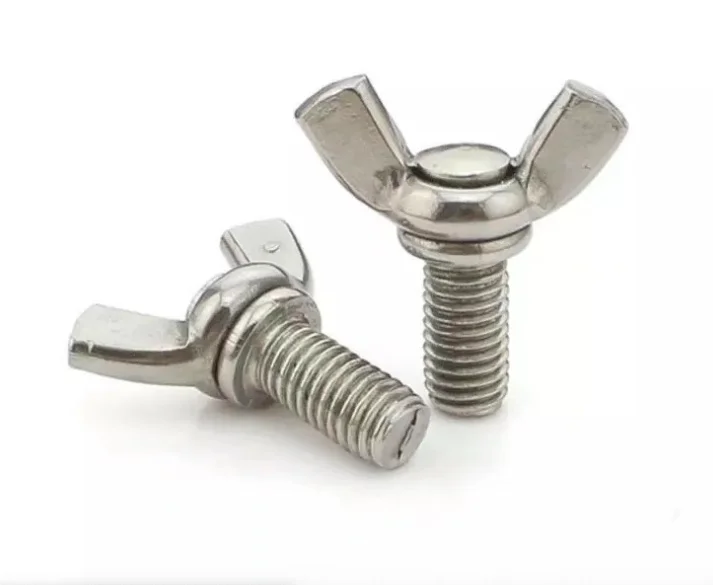 wholesale dish type square m6 m8 m10 304 316 2205 2507 317 GH3030 wing butterfly nut and wing nut