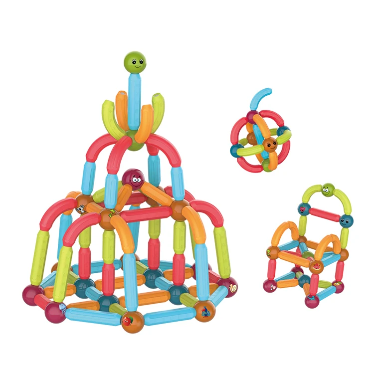 Balin Magnet Stick Toys Magnet Rods Magnetic Building Blocks OEM Kids Educational Toys Building Blocks for Kids
