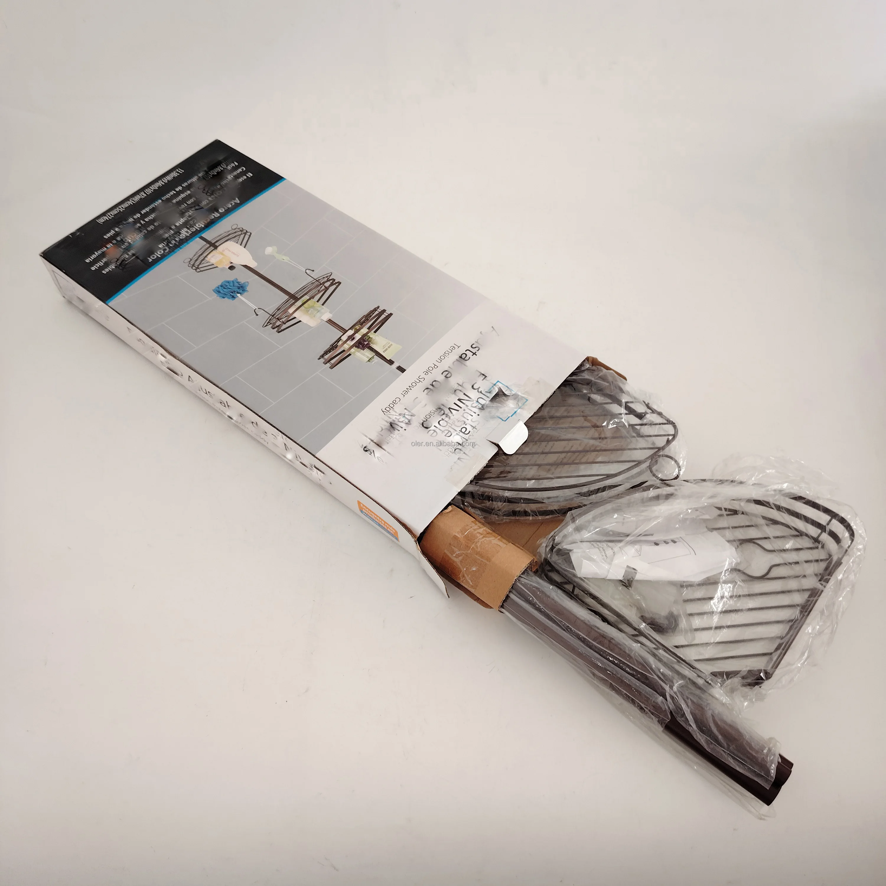 Decor Home Corner Shower Caddy Tension Pole Rust Proof 4tier Telescopic Adjustable Corner Shelf Organizer Rack