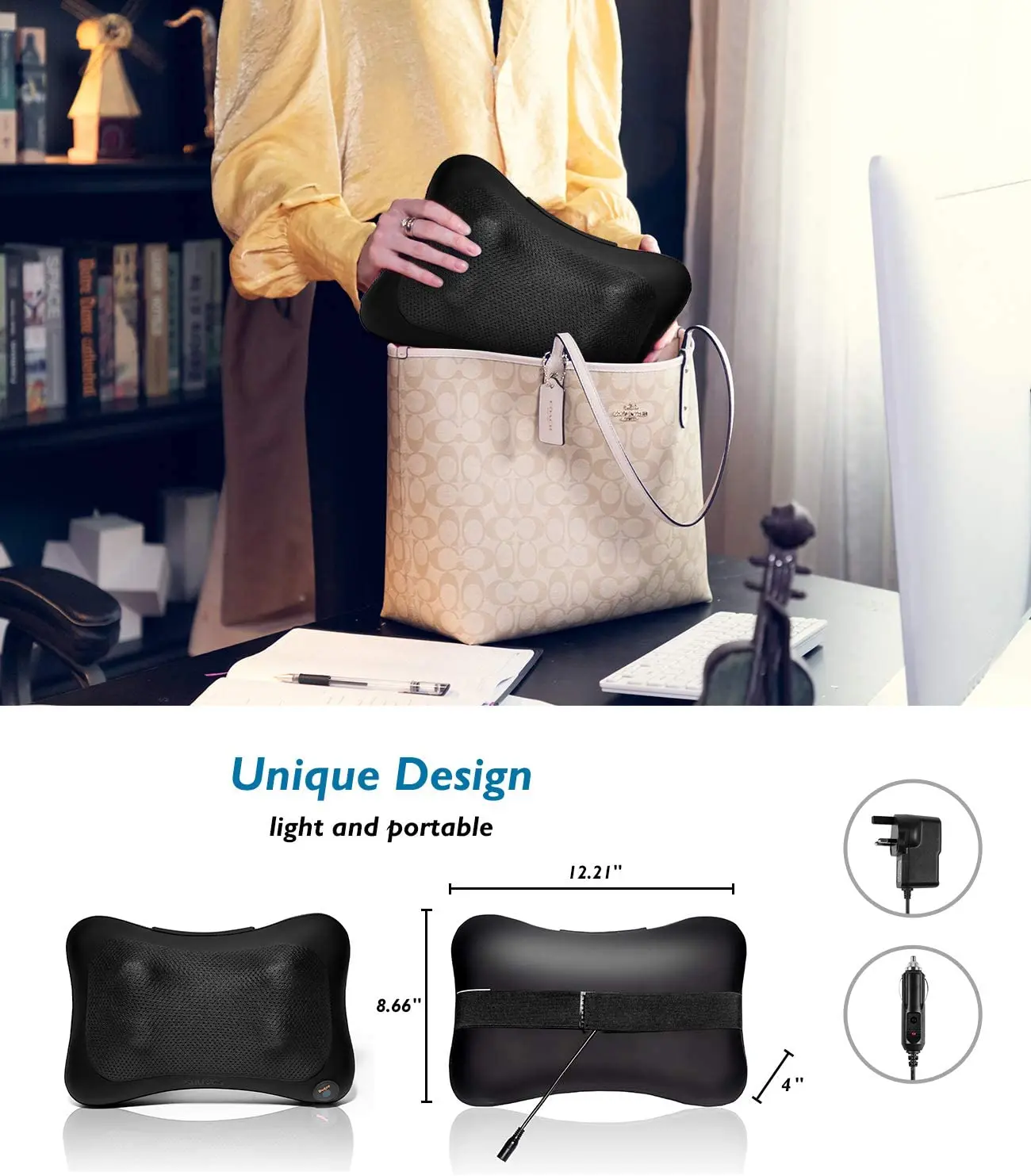 On Sales Cheap Massage Pillow Kneading Heating Neck Back Shoulder Waist Buttock Massage Pillow