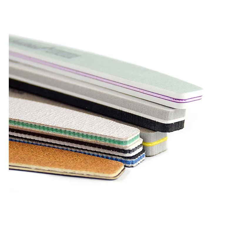 Professional 80/100/150/180/240/1000 Grit Manicure Tools Files Set Nails Sun Shine Half Moon Nail File