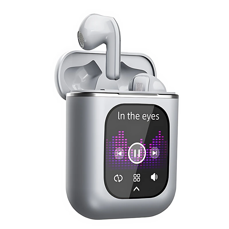 K2 TWS LCD Touch Screen True Wireless Stereo Sport Bass Earphone Headphone ENC Noise Cancelling Gaming Earbuds In-ear Headphones