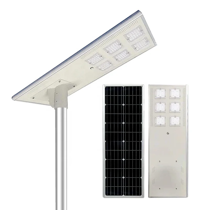 Wakatek Road Наружное освещение лампы высокой мощности 60 Вт 80 Вт 100 Вт 120 Вт 150 Вт все в одном светодиодный солнечный уличный свет открытый уличный светодиодный светильник на солнечной батарее