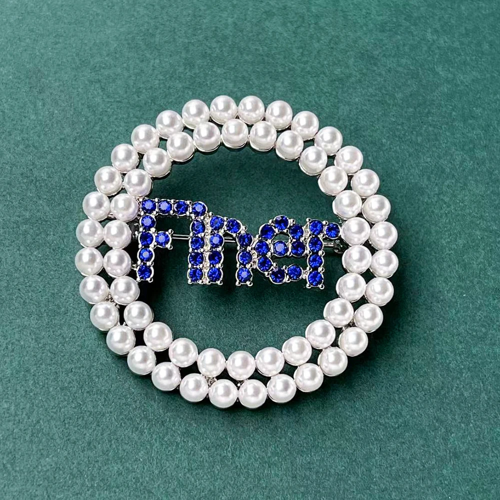 Greek Letter Sorority Jewelry Order Of The Eastern Star Brooches Oes Pins  Pearl Beads Brooch Lapel Pin