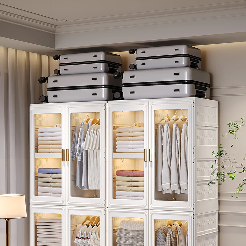 Rmier modern simple portable foldable detachable movable wardrobe storage cabinet modern style stable and reliable
