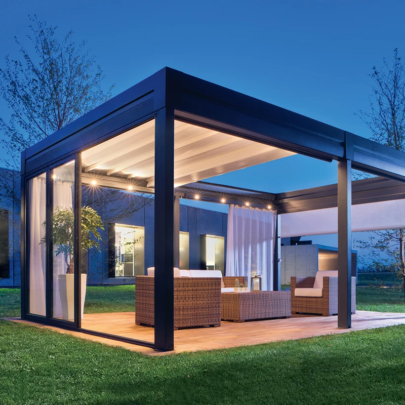 Outdoor Aluminum Profiles Garden Pergolas Manufacture Aluminum Pergola