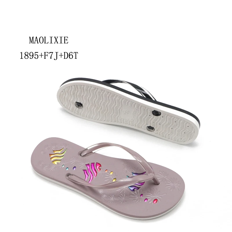 Custom Ladies Flip-flops Shoes Slipper Women Wedge Chappal Flip Flops Slippers Sandals