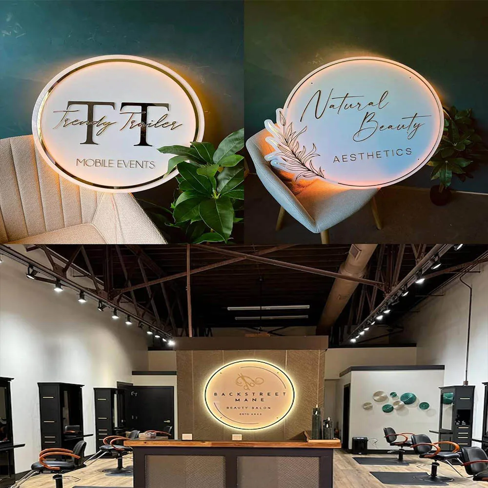 Декоративное зеркало с подсветкой