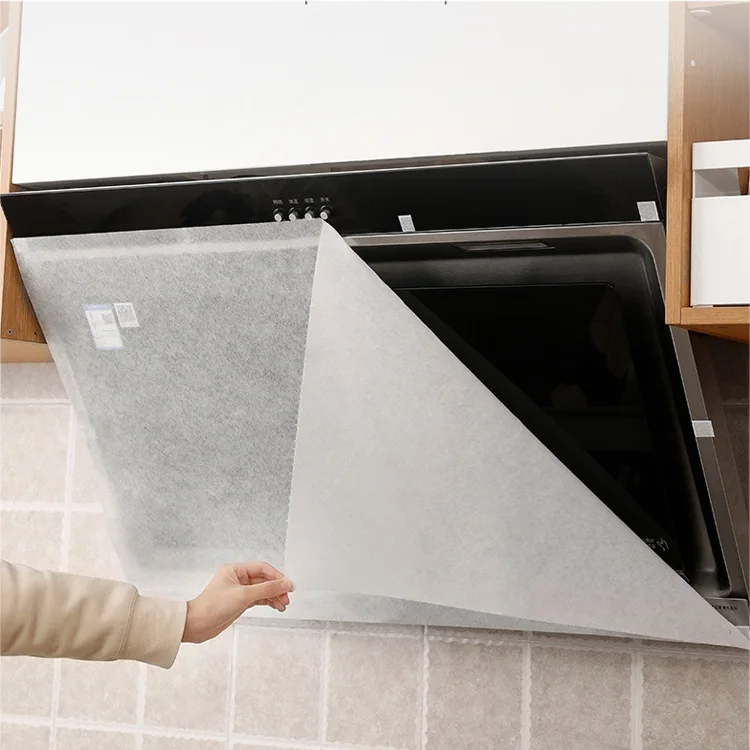 Kitchen Supplies Filter Mesh Range Hood Filter Paper Cooking Nonwoven Oil Absorption Paper