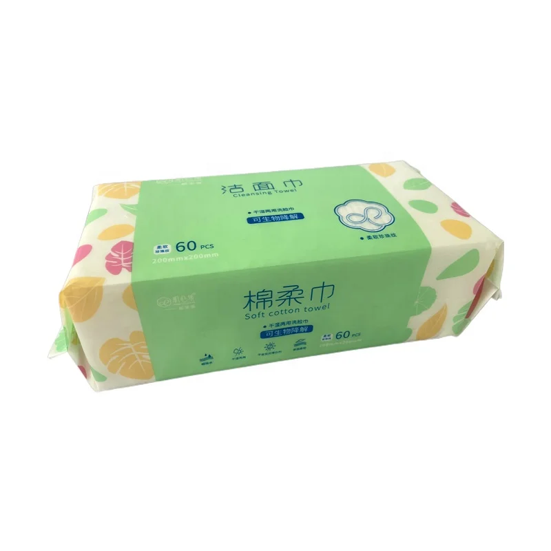 Wholesale Promotional Price Eco Friendly Soft Disposable Clean Cotton Face Towel For Outdoor Travel Cleaning