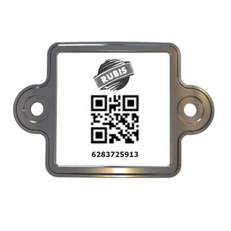 Прочные металлические керамические QR-этикетки для отслеживания цилиндров и управления