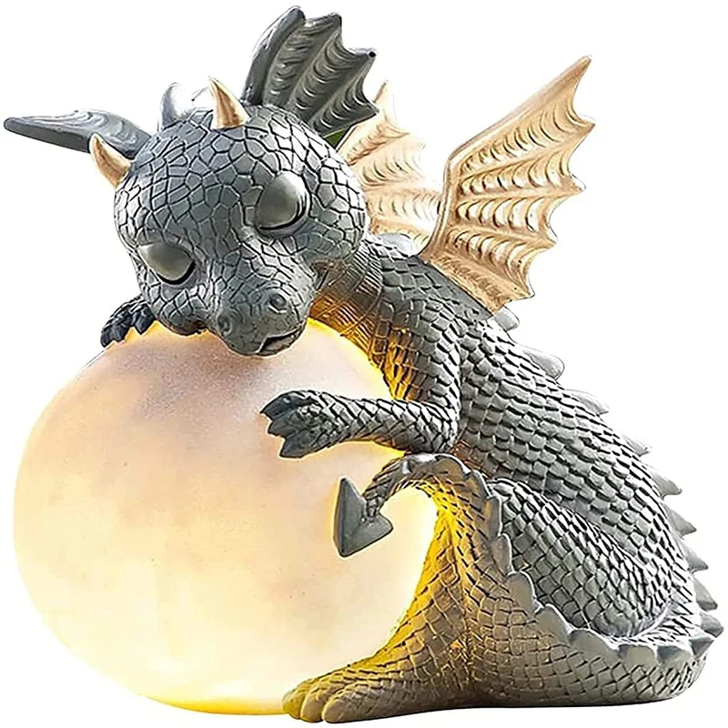 Уличная Статуэтка на солнечной батарее статуэтка Dargon с мячом для глаз светодиодные садовые фонари украшения внутреннего двора
