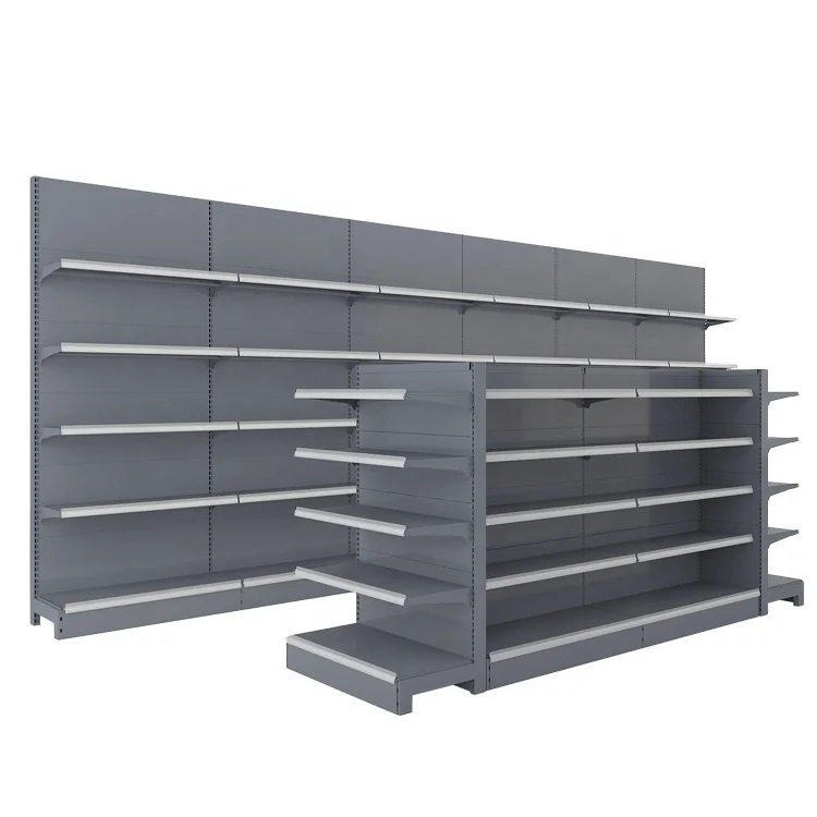 Custom marketing shelves supermarket metal display shelving grocery shelf store rack supermarket gondola shelf for retail store