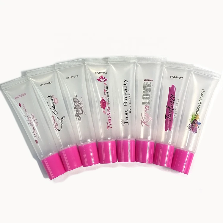 Square acrylic cover sunscreen cream plastic packaging cosmetic tube flat lotion cleanser foam white empty pe plastic soft tube