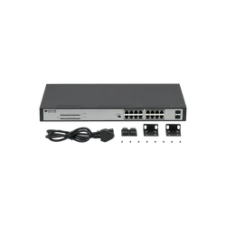 BDCOM S1518-16P 16-портовый гигабитный коммутатор PoE 2-Порт Gigabit