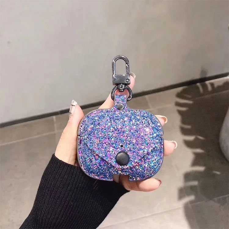 Шикарный Роскошный кожаный чехол для Airpods роскошный Pro